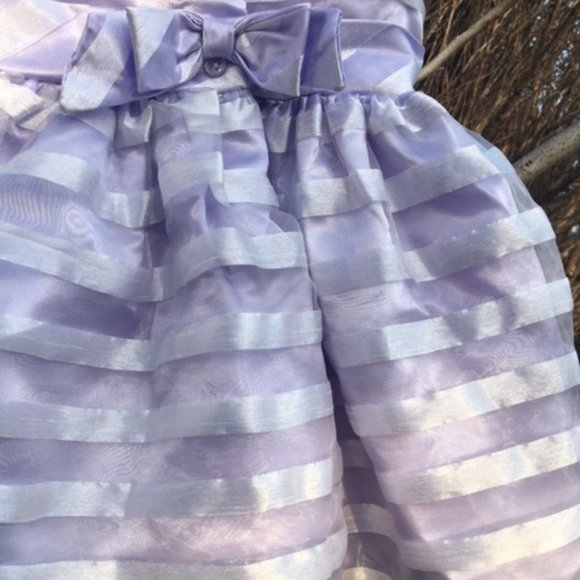 Exquisite, NWOT, Lilac Baby Dress with Rose Buds, & Leaves - Picture 8 of 8